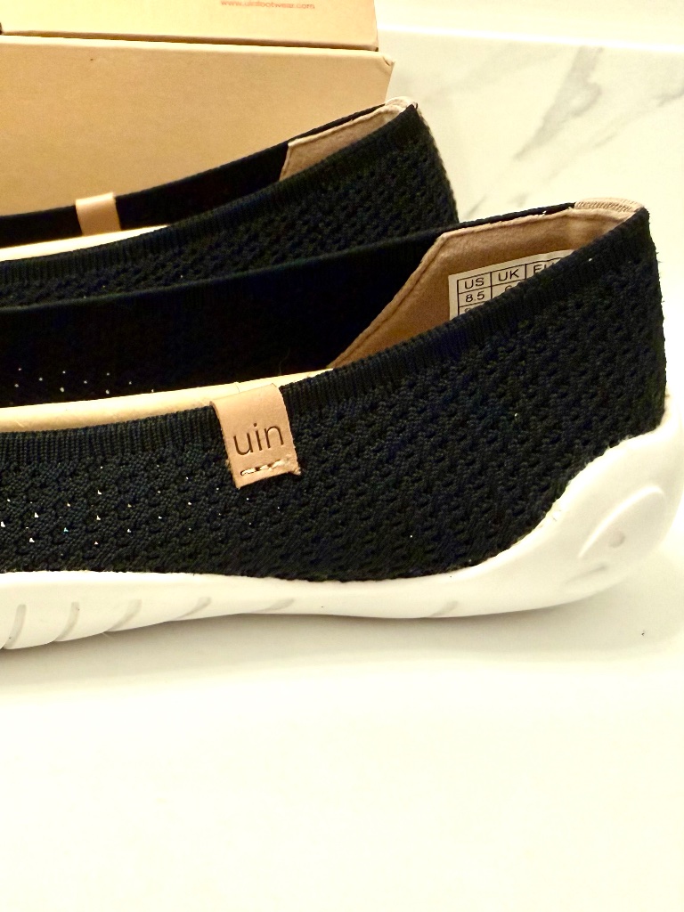 Nwt Uin Menorca Iii Black Knit Ballet Flats 8.5 — image 4 of 7